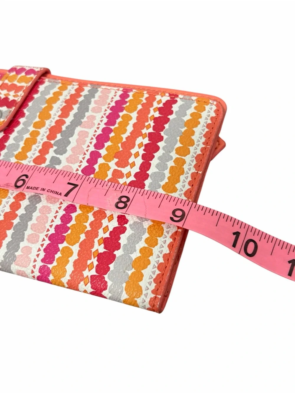 Vera Bradley Confetti Stripe Slim Travel Passport Organizer Bifold Wallet - NWOT